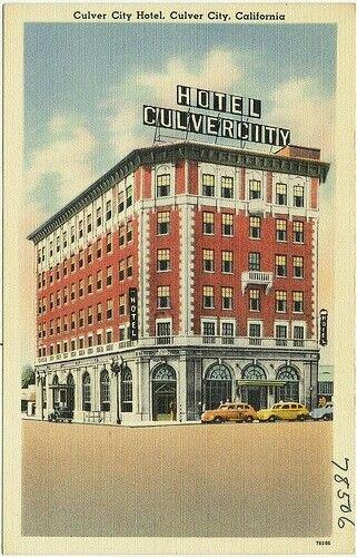 Historical artistic rendering of the Culver City Hotel